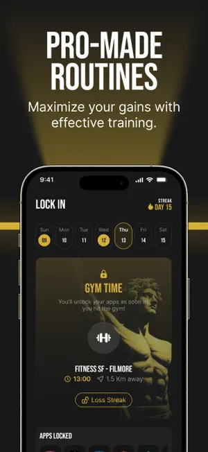 Training & Gym App: Lock In screenshot 3