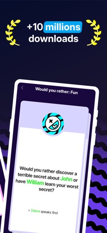 Would You Rather & Dilemmas iPhone screenshot