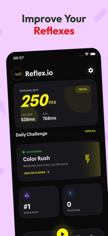 Reaction Test: Reflexio Screenshot 1 of 6