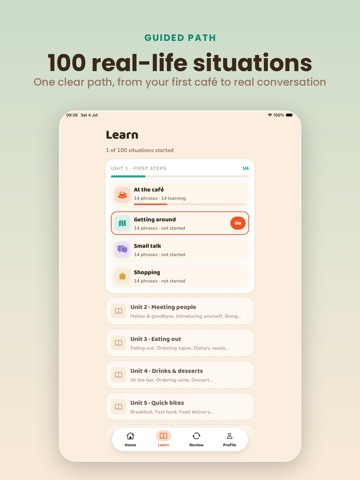Hola Paco - Learn Spanish iPad screenshot
