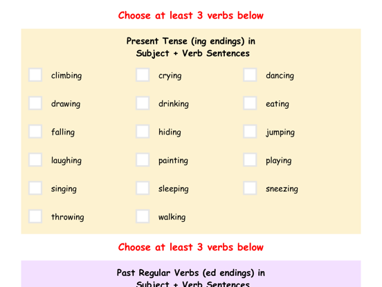 Screenshot #6 pour Fun with Verbs & Sentences
