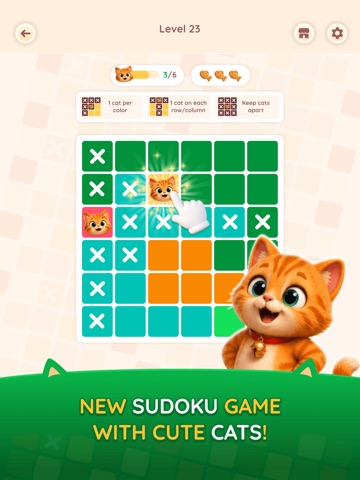 Sudokitty: The Ultimate Puzzle iPad screenshot