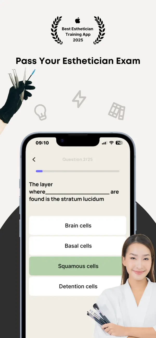 Screenshot #1 pour Consentz Esthetician Exam Prep