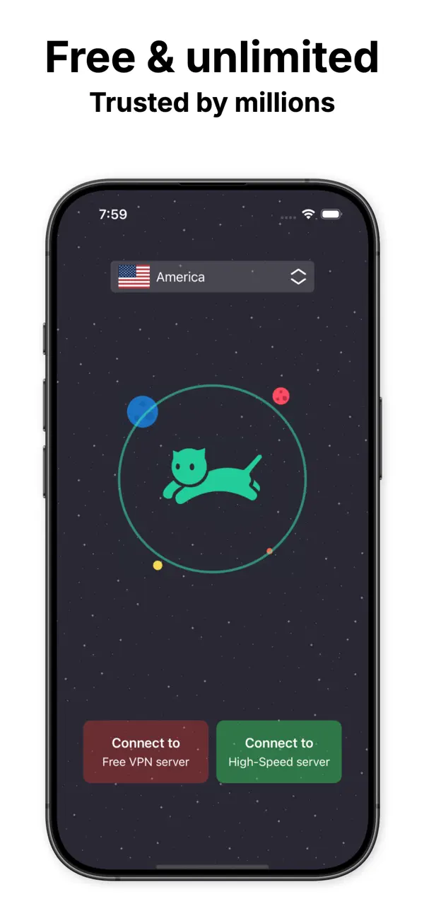 #1. VPN cat: Fast Secure Unlimited (iOS) Tekijänä: Secure Network