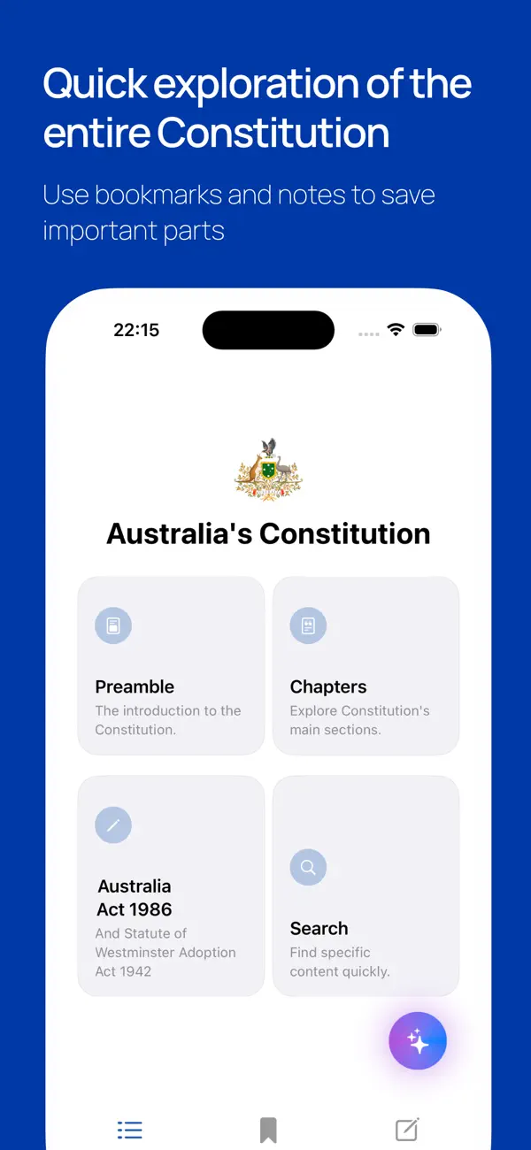 Screenshot #1 pour Australia's Constitution