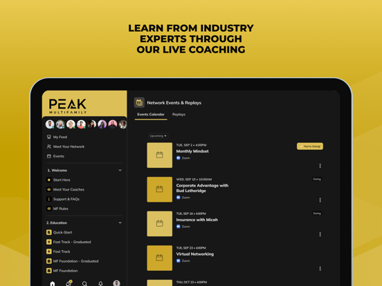 Peak Multifamily iPad screenshot 2 - Education app