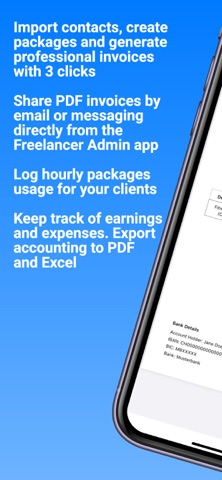 Freelancer Admin screenshot