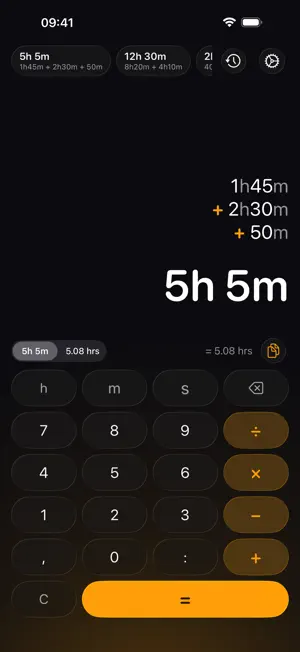 ChronoCalc Pro screenshot 1