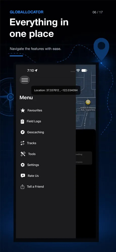 Global Locator on iPhone — screenshot 6