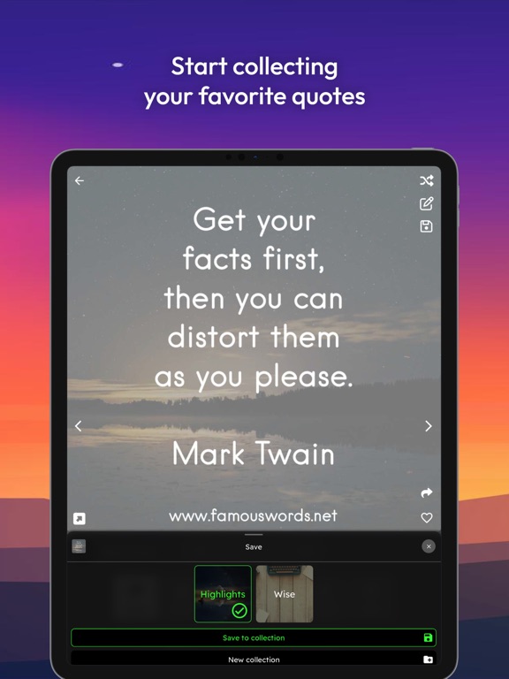 Literally: Quotes and Thoughts iPad screenshot 5 - Reference app