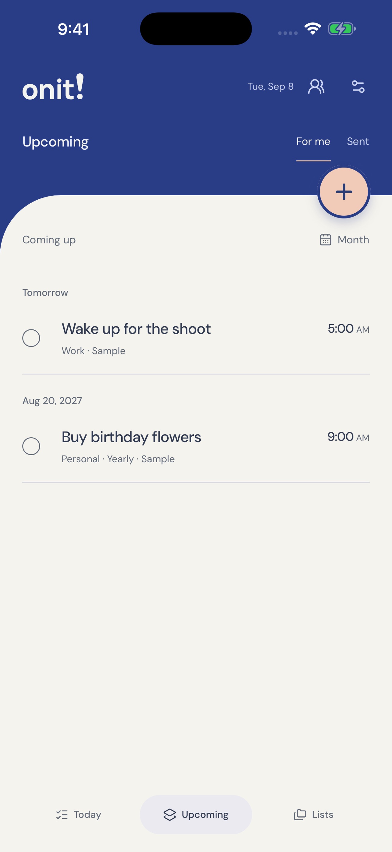 Screenshot 2 of On it! Task Alarms