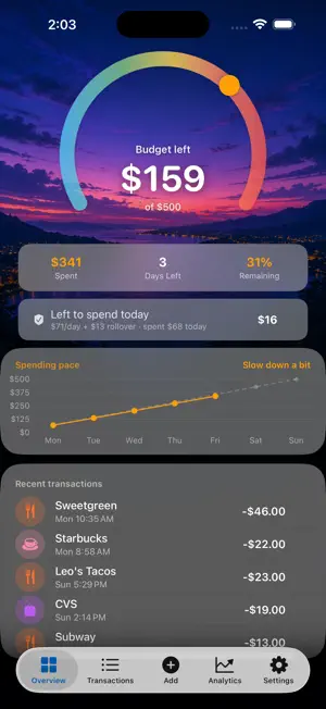 BeautifulBudget screenshot 3