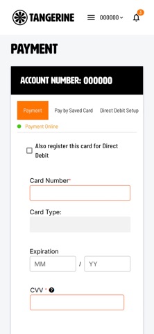 Tangerine portal iPhone screenshot 8