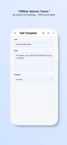Temply: Quick Text Templates screenshot