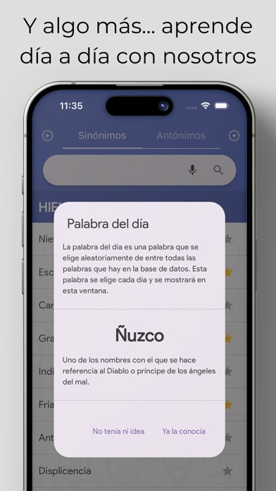 Sinónimos y Antónimos Offline Screenshot
