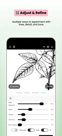 Captura de pantalla de Tattoo Stencil Lab en iPhone 4