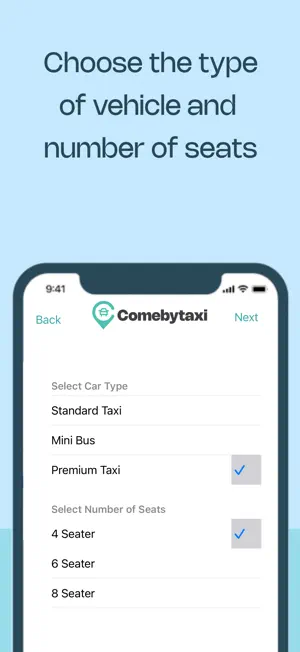 Comebytaxi screenshot 2
