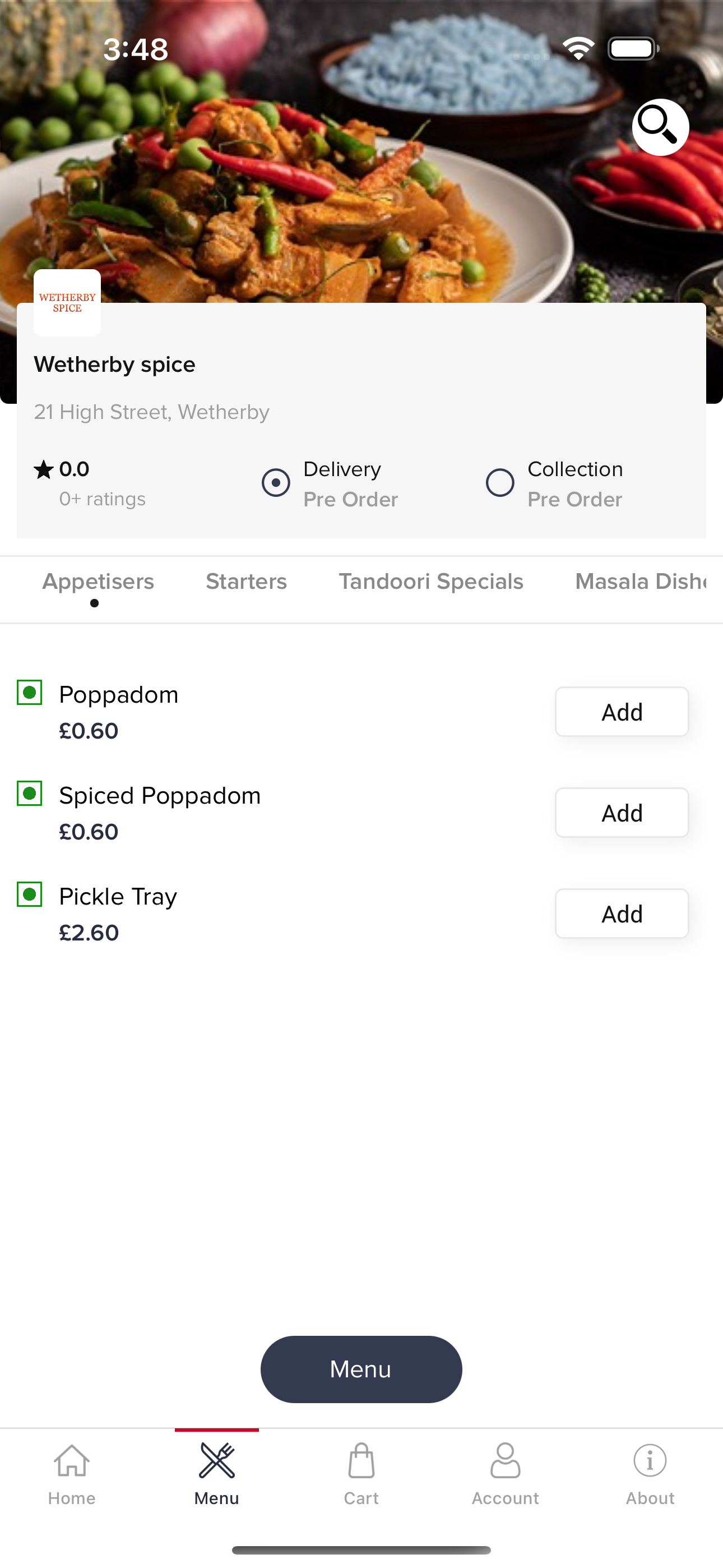 Wetherby Spice Online screenshot 2