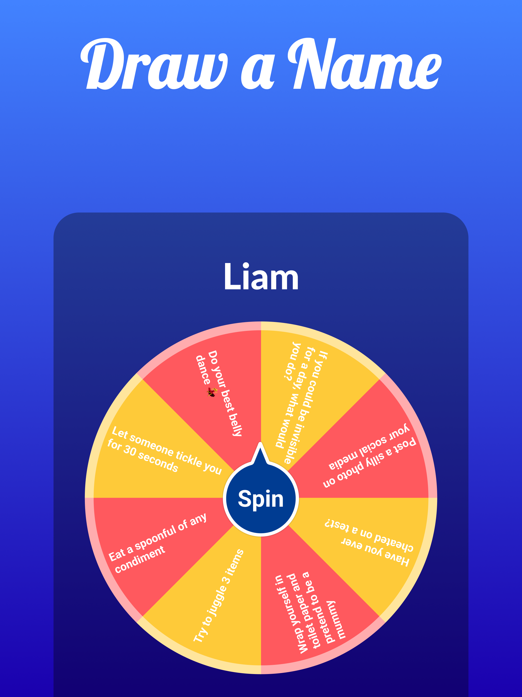 Wheel Spinner Name Drawing App screenshot 7