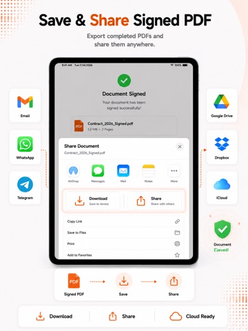 Esign & Fill PDF Doc - SignOB iPad screenshot