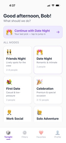 Roulette Night: Date Planner Screenshot 3 of 8