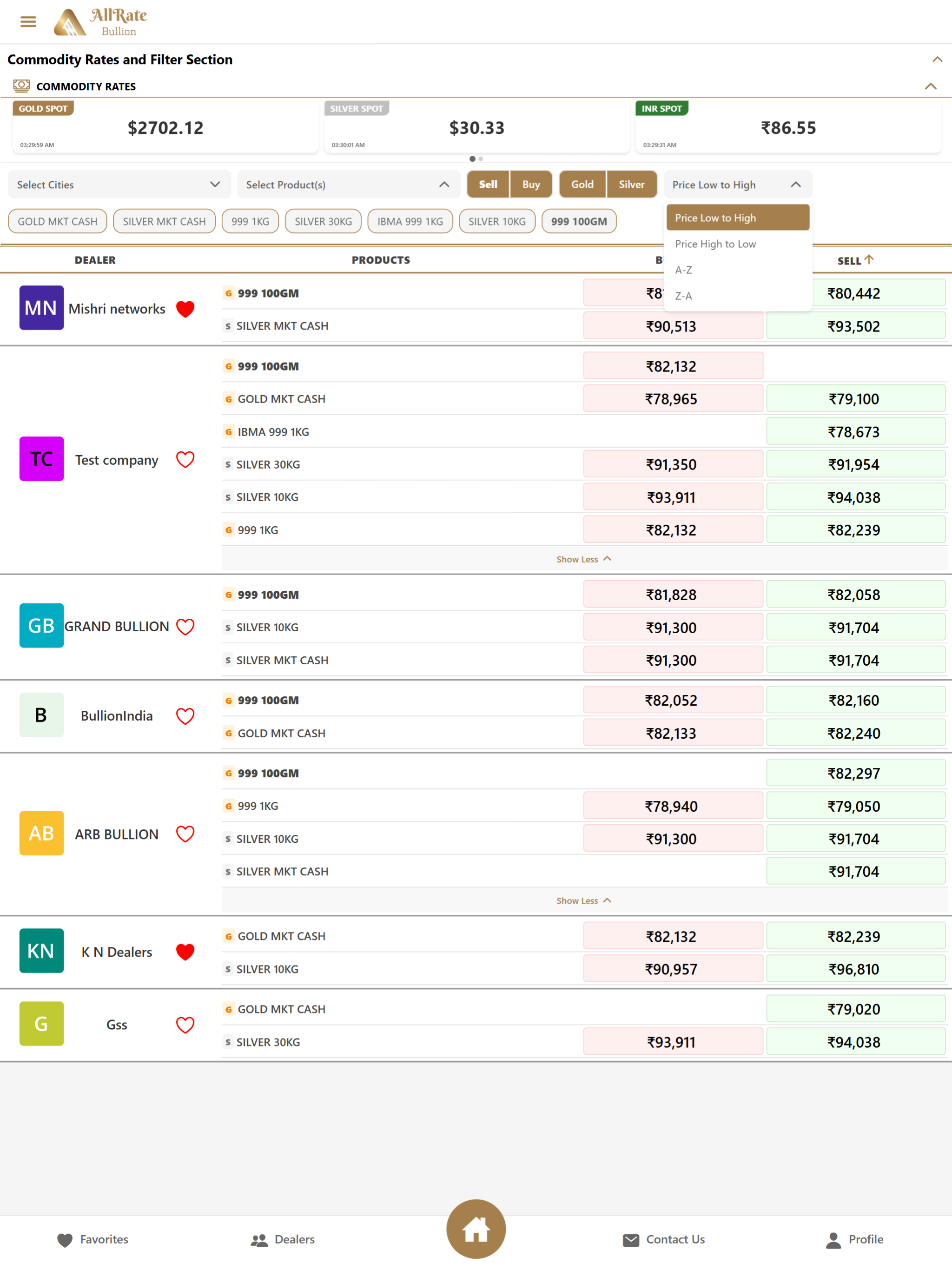 All Rate Bullion screenshot 7