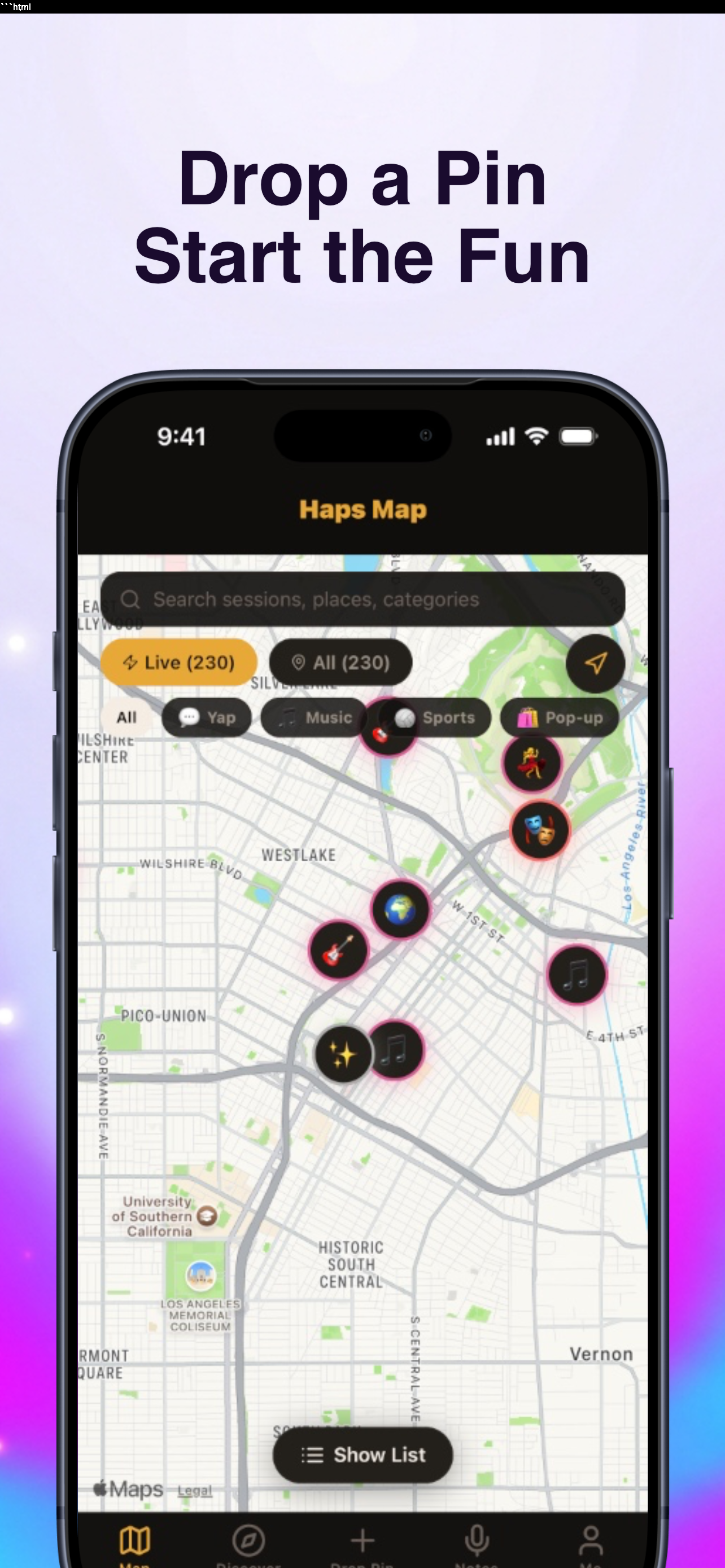 Haps Map - What's the Haps? screenshot 4