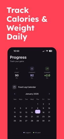 Mass Mode Weight Gain Tracker Screenshot 5 of 5
