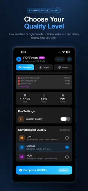 PDFPress - PDF Compressor screenshot 3
