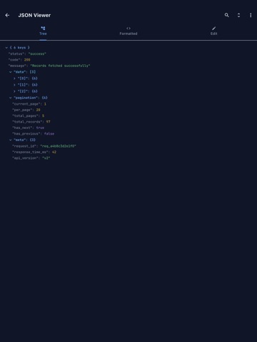 JSON Viewer and Editor ipad screenshot 4