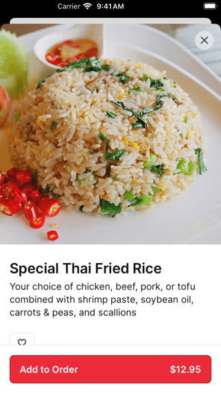 Thai Cafe To Go iPhone screenshot 4 - Food & Drink app