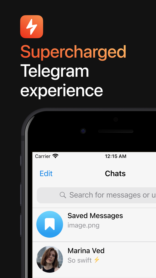 #1. Swiftgram: Telegram mod client (iOS) Podle: Akentech Ltd