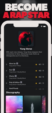 Rap Star Rapper Simulator iPhone screenshot