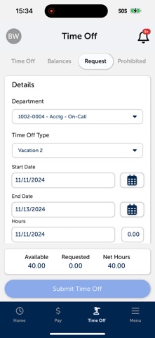 eSELFSERVE screenshot