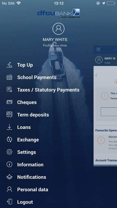 dfcu QuickApp Screenshot