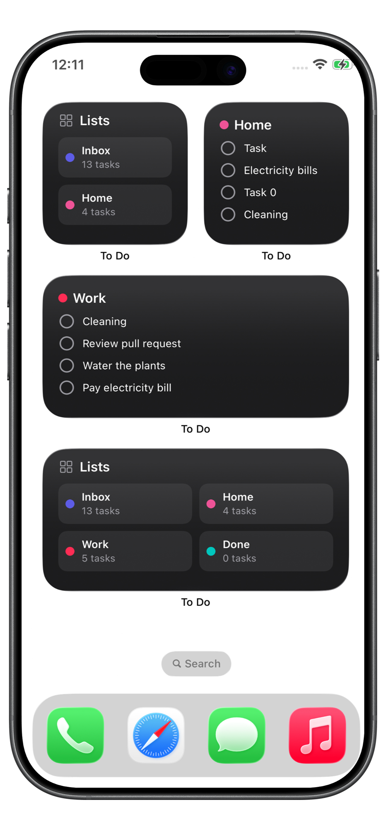To do list & Task & Widget