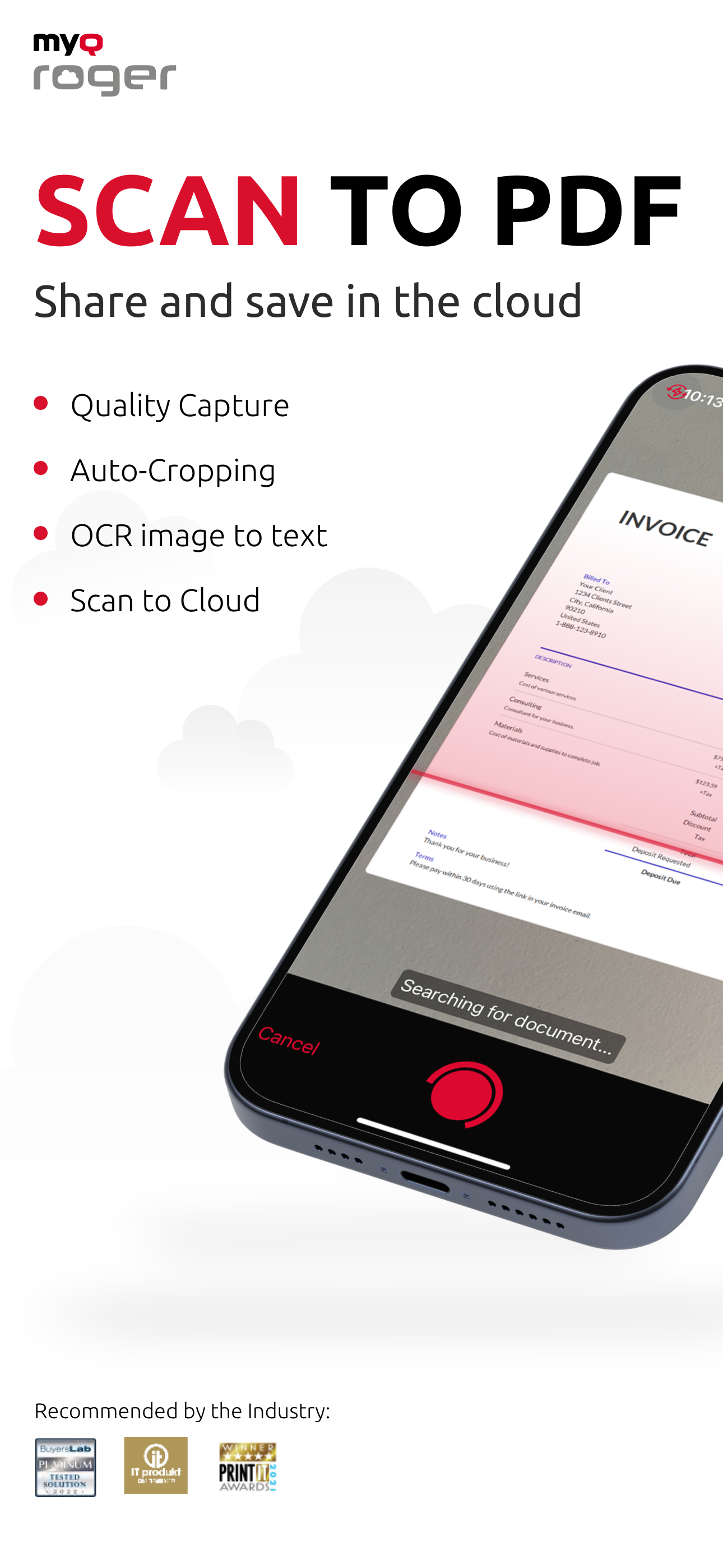 MyQ Roger: OCR scanner PDF