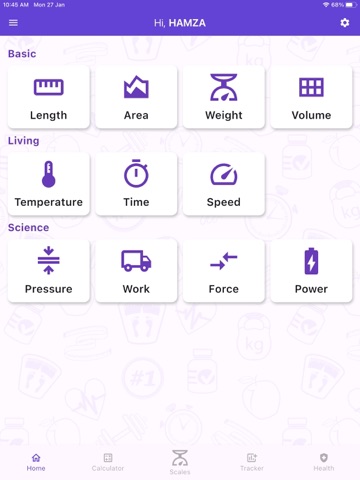 Digital Kitchen Weight Scales iPad screenshot