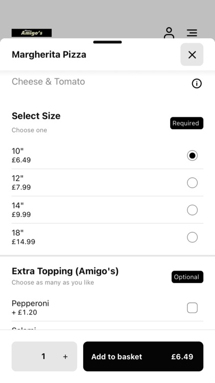 Amigo's Pizza Swinton screenshot-3