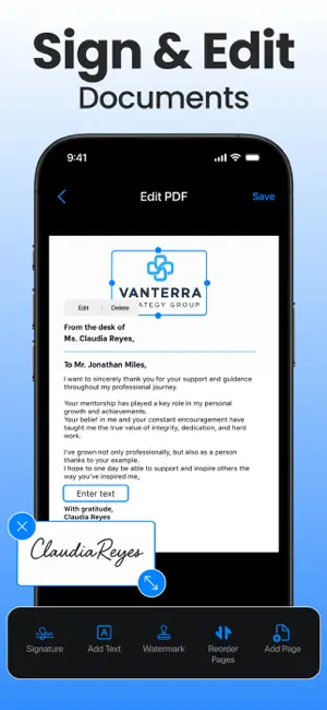 Scanner App - Scan PDF & Docs iPhone screenshot 2