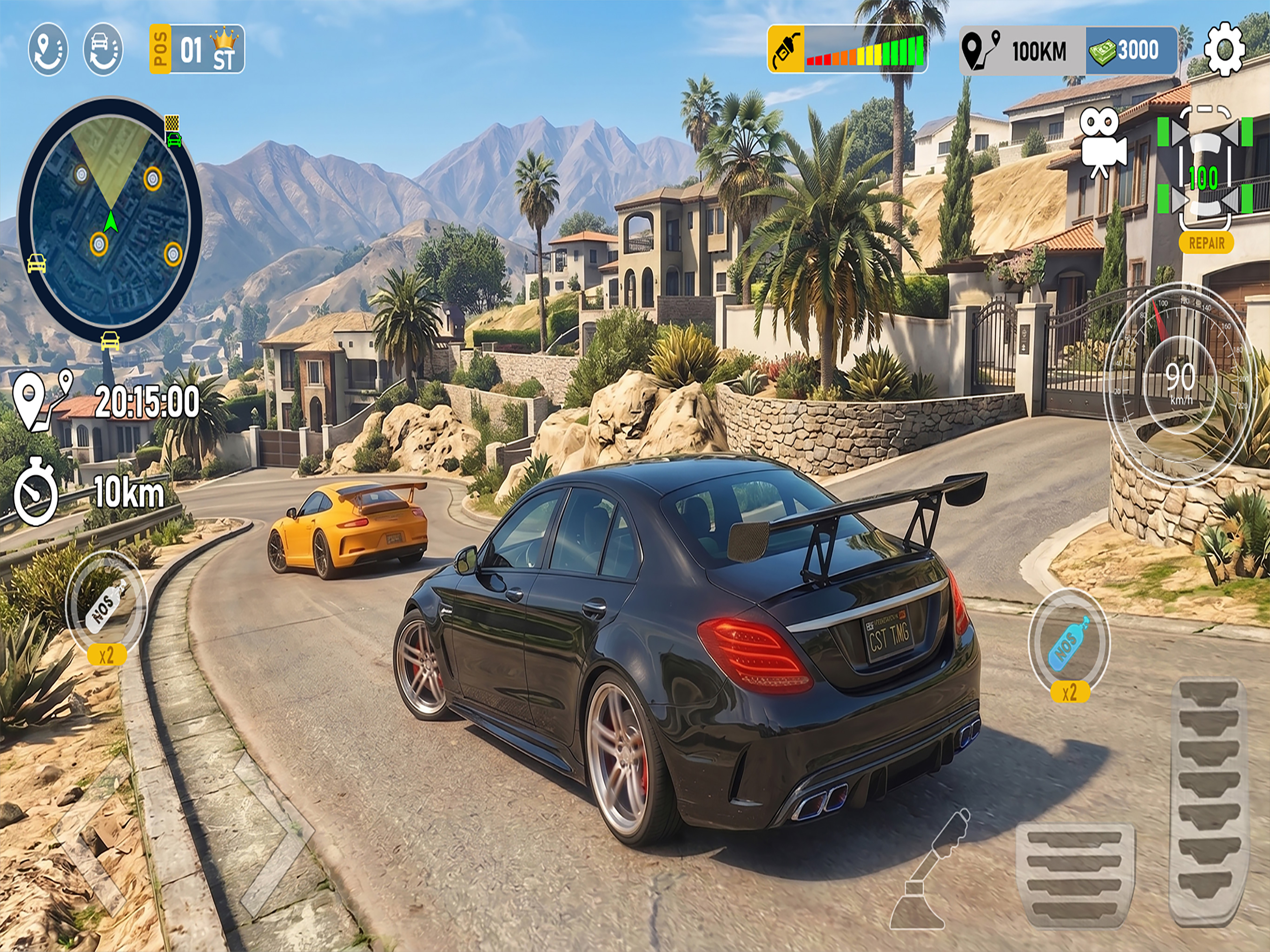 Black Engine Car Driving Game