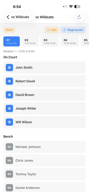 Fair Play Lineups screenshot 3