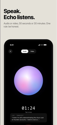 Echo - Your AI co-founder Screenshot 3 of 8