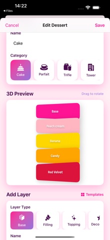 Sweet Dessert Architect iPhone screenshot