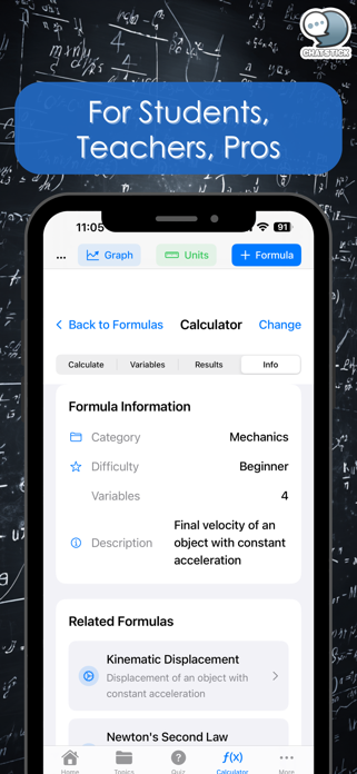 Physics Formula Library by CS Screenshot 9 of 10