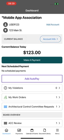 Eastbrook Homes HOA screenshot
