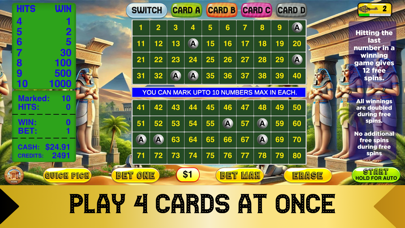 Cleopatra Keno - Bonus Keno Screenshot
