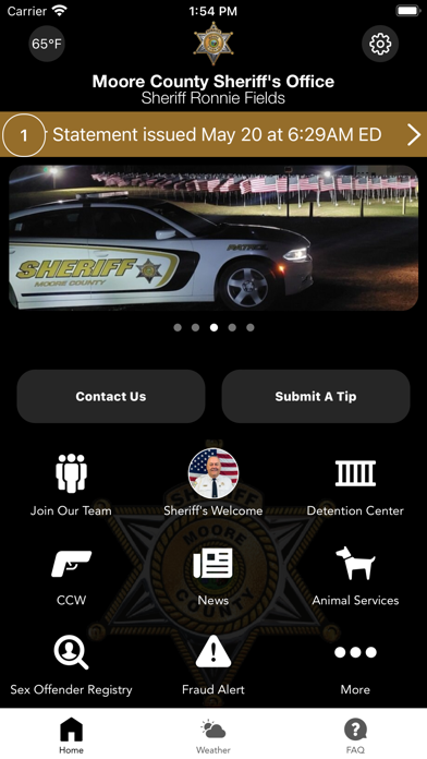 Screenshot 1 of Moore County Sheriff NC App