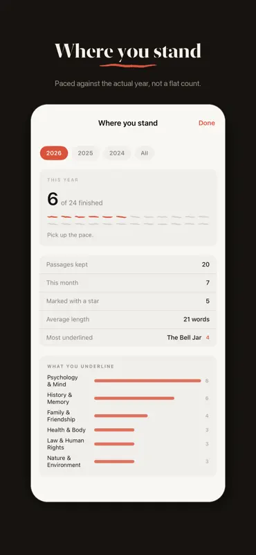 Underlined - Bookshelf Tracker screenshot 5 of 6