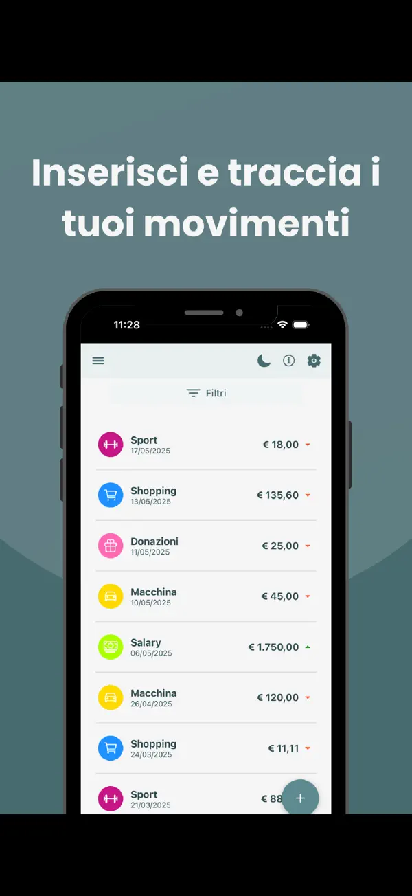 Screenshot #3 pour Budget Manager – Spese